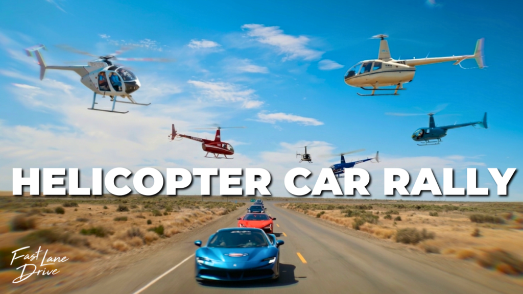 Exotic car club helicopter